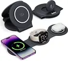 3 in 1 Charging Station for Apple Multiple Devices, Foldable Travel charger