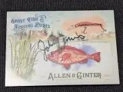Johnny Morris Autograph Signed Topps Allen & Ginter Card See Description