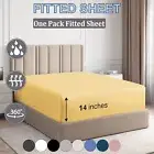 Smooth 2000TC luxurious Soft Queen King Double Size Bed Sheet Set Fitted Sheet