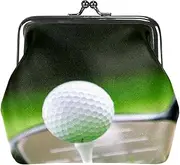 [WOSHJIUK] Coin Purses Small Wallets,Green Grass Sport Golf Ball,Change Purse Key Holder Storage for Women
