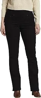 [JAG] Jeans Women's Paley Pull On Bootcut Jean in Comfort Denim,Black Void,12