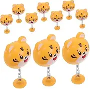 10pcs Cute Tiger Bobblehead Motorcycle Helmet Decoration Shaking Head Cartoon Animal Figures for Electric Scooter Motorcycle Durable Fun Accessories