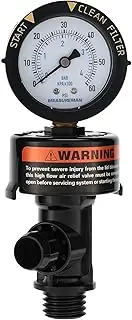 MEASUREMAN Manual Air Relief Valve, Pool Filter Valve with Pressure Gauge, Spa Filter Replacement