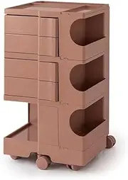 A ArtissIn Replica Boby Trolley Storage Mobile Drawer Cart Shelf 5 Tier Pink