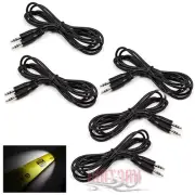5X 10FT 3.5MM M/M AUX STEREO CABLE CORD IPAD IPHONE IPOD MP3 AV CAR AUDIO BLACK