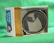 Vintage 1970’s SCUBA Skin Diving Dive Mask Original Kmart advertising box~Black