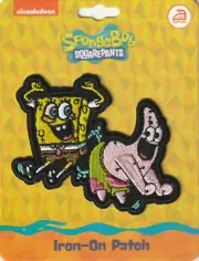 Sponge Bob Squarepants and Patrick Iron-On Patch NEW! FAST FREE Shipping!