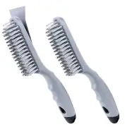 Stainless Steel Wire Brush Set 2Pcs, with Strong Handle & Metal for8153