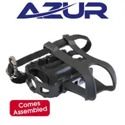 Pedal - GRIP+ - Toe Clip & Straps - 1/2"