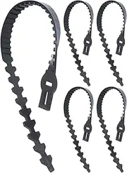 Tree Support Straps, 5x Heavy-Duty Adjustable Plant Ties, Reusable Tree Training Straps for Secure Growth, Flexible Shrub Tying System for Gardening and Farm Use, 5 Pieces