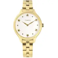 在飛比找momo購物網優惠-【TIMEX】簡約風格 星光女孩 礦石強化玻璃 不鏽鋼手錶 