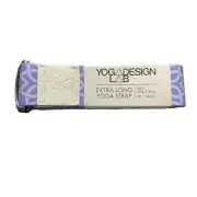 Yoga Design Lab 8 Foot (240 CM) Extra-Long Yoga Strap with Metal D-Ring Purple