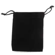 50 BLACK VELVET DRAW STRING STORAGE BAGS protection bag SM 3in coin jewelry gems