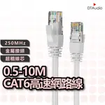 DTAUDIO CAT.6網路線 0.5~10M 高速寬頻網路線 RJ45 分享器 路由器網路 乙太網路線 聆翔優選店