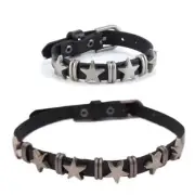 Leathers Temperament Neck Chain Cold Wind Rivet Five-pointed Star Bracelet