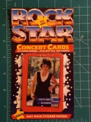 1985 ROCK STAR CONCERT CARDS SEALED UNOPENED WAX PACK PATTY SMYTH VERSION #3