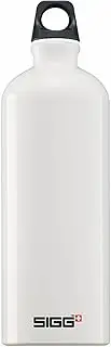 SIGG 50093 Traveler Classic Outdoor Water Bottle, Lightweight, Swiss Made Aluminum Bottle, 3.3 gal (1.0 L) White