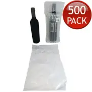 500 x Air Column Inflatable Packaging Bag Wine Bottles Bubble Skin Glass 750mL