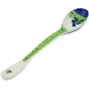 Polish Pottery Spoon 12" Hare In Tall Grass