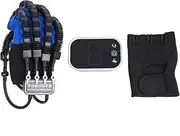 Rehabilitation Robot Gloves, Hand Dysfunction Patient Device Individual Finger Training 9 Gear Adjustment, Finger Exerciser Hand Strengthener LCD Touchscreen for Stroke