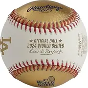 Rawlings Baseball MLB Commemorative Ball R00710002-WSBB24CHMP-R 2024 World Series Championship Ball Cube MLB 2024 Gold World Series Champions Baseball