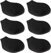 [TOZLU] 6pcs Men Underwear Enlarge Enhancing Cup Removable Sponge Pad Soft Swimming Trunk Mats Swimwear Padded Pouch for Men Male Swimming Supply Black