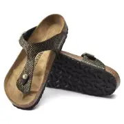 Birkenstock Gizeh sandals in Shiny Python Black/Gold EU 36 regular/wide