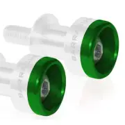 Barracuda Fork Style Motorcycle Paddock Stand Spool Inserts, Pair, Green