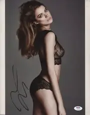 TANYA MITYUSHINA VICTORIA'S SECRET SUPER-MODEL SIGNED POSTER-SIZE PHOTO PSA