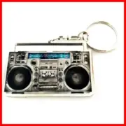 Ghetto Blaster Door Key! Radiocassette Mini Chain 1970-1980 70 80 Sono Music