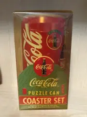 Coca-Cola Puzzle Can Coaster Set - Brand New in Package