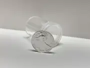 (10 Tubes) Harris/Whitman Coin Tubes - US 1oz American Silver Eagle Size