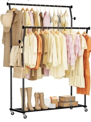 Double Rods Clothes Rack