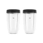 2x 24oz Blender Cups with Lids Replacement for Nutribullet Blender 600W/Pro 900w