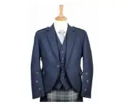 Men's Scottish Kilt Jacket With Vest | Highland Tweed Argyle Kilt Jacket