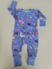 Bonds Baby Long Sleeve Zip Zippy Wondersuit Romper sizes 000 00 0 Adventure