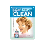 Nostalgic-Art Small Sign Keep it Clean