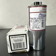 AmRad Round Run Capacitor 80/5 MFD 370/440 VAC USA2222BA