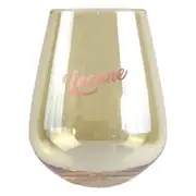 2pc Leanne Stemless 13cm/600ml Wine Glass Cocktail Party Drinking Tumbler Set