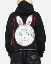 [73 Studio] 73 Studio X Tokyo Ghoul Rabbit Premium Hoodie Black - Size 2XL 2XL Black