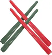 Beavorty 4pcs Red Candlesticks Candle Romantic Candles Kwanzaa Decorations Green Candlesticks Soy Mixed Wax