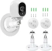 2Pack Adhesive Ring Camera Wall Mount, Ring Camera Mounting Bracket Stick Up Mount 360 Degree Adjustable Screwless for Surveillance Camera,2 Ways Installation Without Drilling