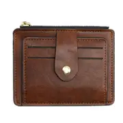 2 Pcs Unisex Slim Card Holder Soft Pu Leather Business Cards Wallet Money Purse for Men Women Fashion Card Case