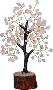 Rose Quartz - Crystal Tree - Rose Quartz Tree - Chakra Stones - Pink Decor - Crystals- Crystal Bonsai Tree - Pink Office Accessories - Gem Tree Crystals - Pink Bonsai Tree - Spiritual Gifts