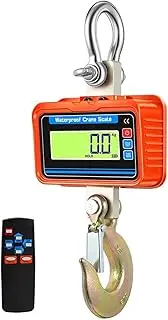 [JAJAJ] Industrial Digital Crane Scale Digital Crane Scale, 6600 Lbs/3000 Kg, Large LED Display, Smart Accuracy for Farm, Factory, Construction for Farm,Livestock,Factory,Construction(Orange)