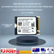 2TB 1TB 256GB WD SN740 2230 M.2 M-Key PCIe 4x4 NVMe SSD SurfacePro SteamDeck