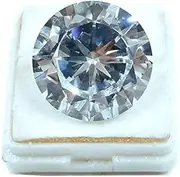 [INDIA MADE] 10.75 Ratti / 9.50 Carat Emerald Cut Zircon Cubic Zirconia (Zircon) Pure Brilliance White American Diamond From Austria Percect For Ring Size-B08TWPYSZK, Silver, created sapphire
