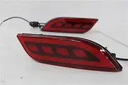 for Jeep for Compass 2017-2020 Car Flashing LED Reflector Light Car Rear Bumper Light Fog Lamp Auto Bulb Brake Light Rear Lights