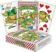 AQUARIUS Teenage Mutant Ninja Turtles Pizza Playing Cards – TMNT Themed Deck of Cards for Your Favorite Card Games - Officially Licensed TMNT Merchandise & Collectibles