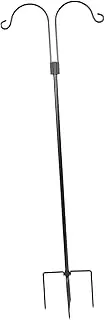 Kisangel Shepherd Hook Garden Decorative Hook Iron Hanger Rustic Garden Accessory